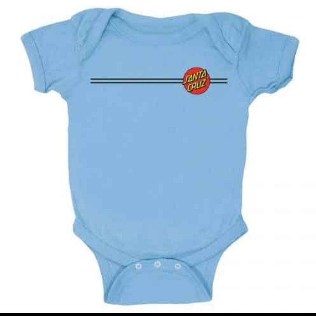 SANTA CRUZ CLASSIC DOT ONE PIECE T SHIRT LIGHT BLUE INFANTS