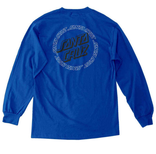 SANTA CRUZ HOLLOW RINGED DOT LONG SLEEVE ROYAL BLUE