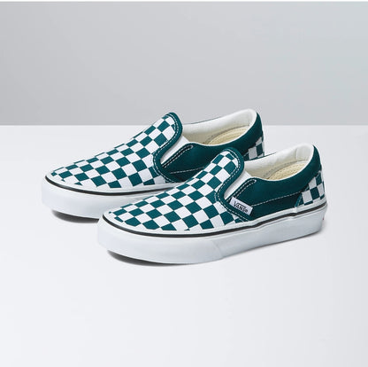 VANS KIDS CLASSIC SLIP ON COLOUR THEORY DEEP TEAL