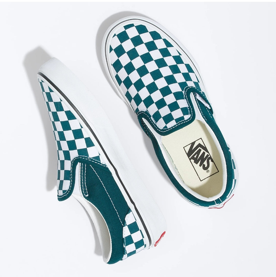 VANS KIDS CLASSIC SLIP ON COLOUR THEORY DEEP TEAL