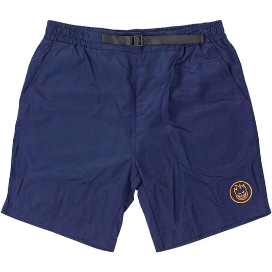 SPITFIRE BIGHEAD CIRCLE SHORTS NAVY WITH ORANGE EMBROIDERY