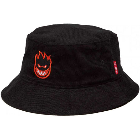 CHAPEAU SEAU SPITFIRE BIGHEAD FILL NOIR ROUGE NOIR