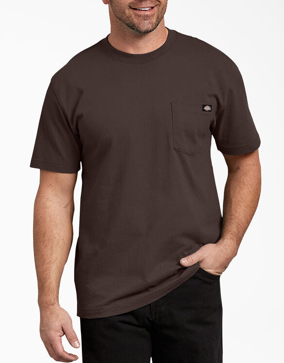 DICKIES SHORT SLEEVE WORK SHIRT DARK BROWN