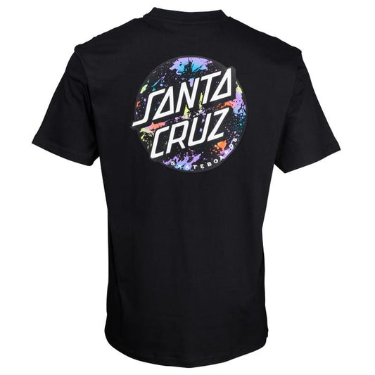 SANTA CRUZ DOT SPLATTER S/S T SHIRT REGULAR  BLACK XXL