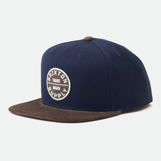 BRIXTON OATH III SNAPBACK MARINE / MARRON PROFOND