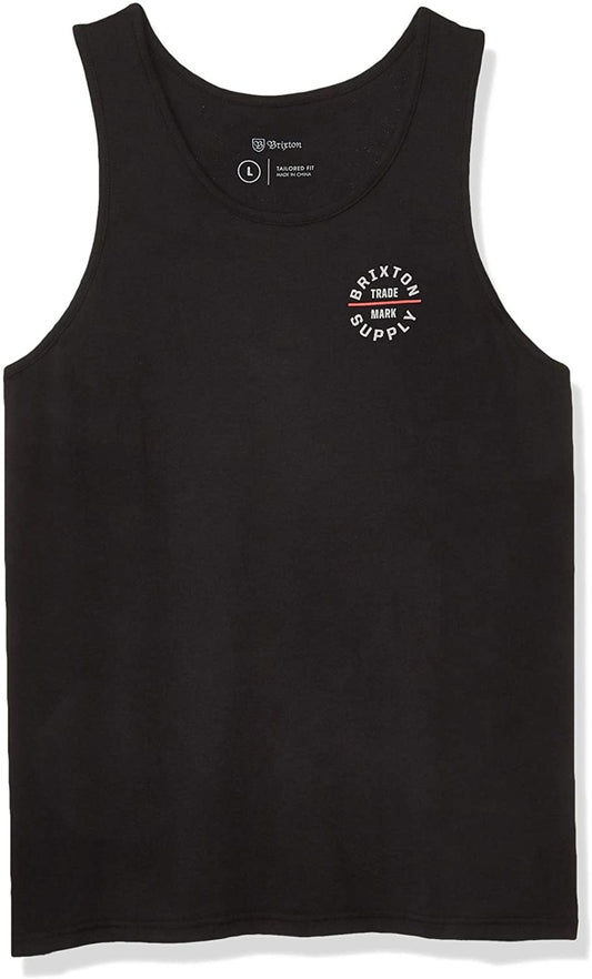 BRIXTON OATH V TANK BLACK RED