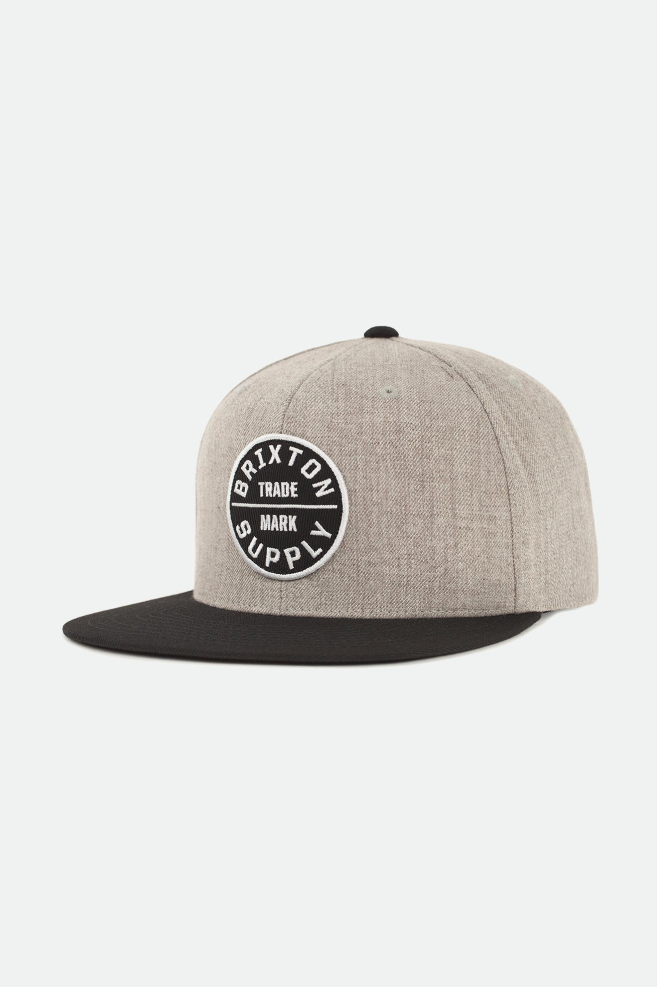 BRIXTON OATH III SNAPBACK GRIS CHINÉ CLAIR / NOIR