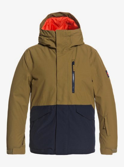 QUIKSILVER MISSION SOLID YOUTH JACKET MILITARY OLIVE