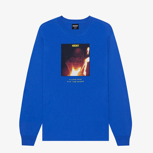 HOCKEY LONG TRIP TEE LONGSLEEVE ROYAL BLUE