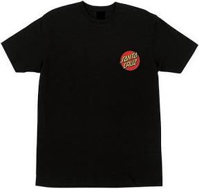 SANTA CRUZ CLASSIC DOT TEE BLACK XL