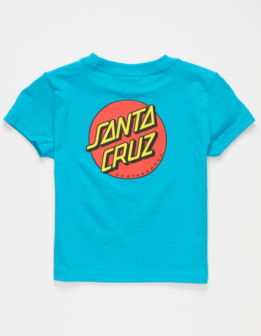 SANTA CRUZ CLASSIC DOT TEE TURQUOISE KIDS