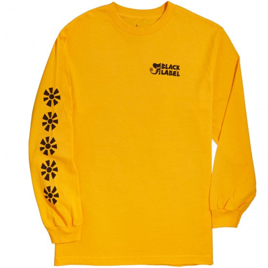 BLACK LABEL FLOWER POWER LS TEE YELLOW