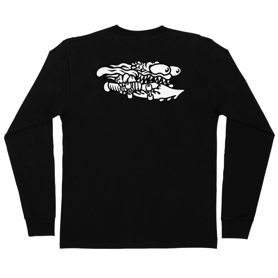 SANTA CRUZ MEEK SLASHER FUSION LS TEE BLACK