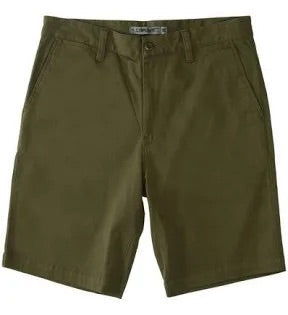 SHORT CHINO DROIT DC WORKER VERT FONCÉ