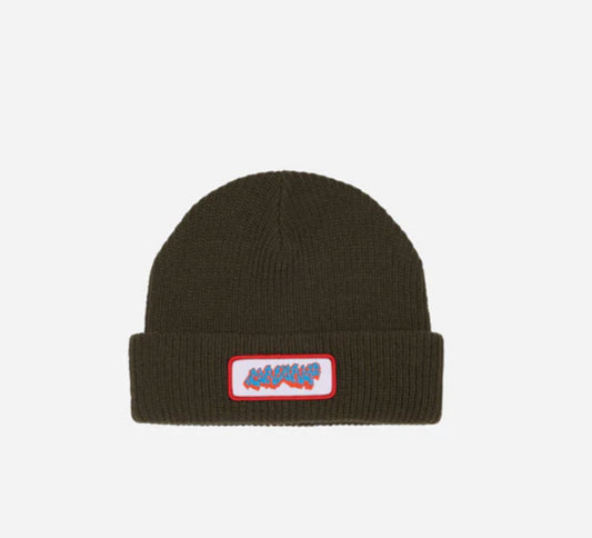 CORDUROY TAG BEANIE ARMY