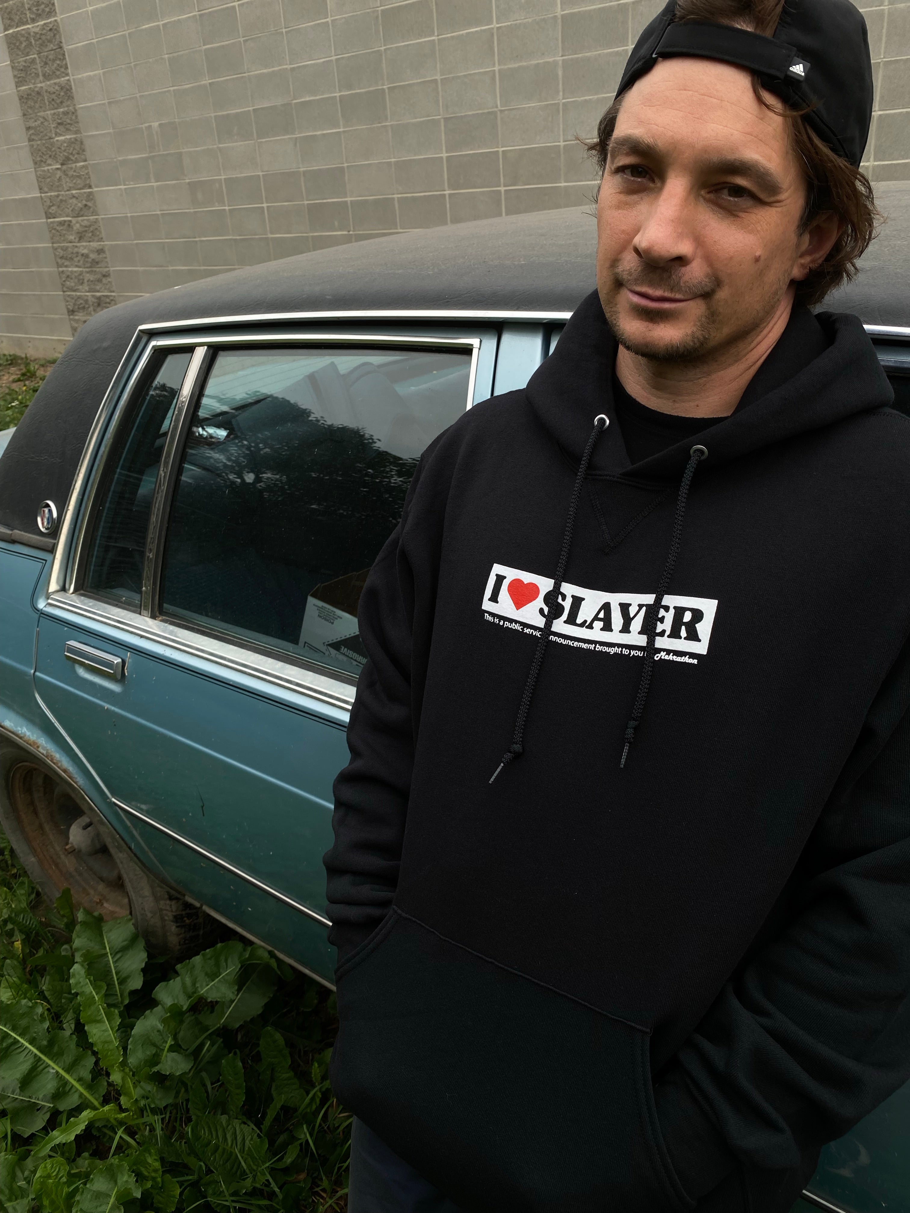 MEHRATHON I LOVE SLAYER HOODIE Black M