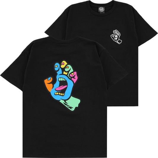 SANTA CRUZ SCREAMING HAND FUSION YOUTH TEE BLACK