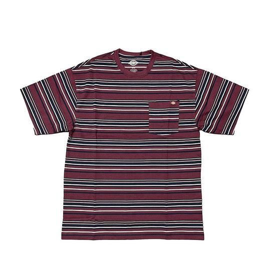 DICKIES WESTOVER STRIPE T-SHIRT À MANCHES COURTES RAISIN RAYURE VIN