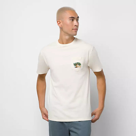 VANS OFF THE WALL GRAPHIC POCKET TEE ANTIQUE WHITE