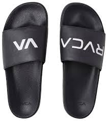 RVCA SPORT SLIDE SZ 12/45 BLACK/WHITE