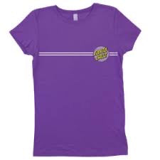 SANTA CRUZ OTHER DOT FITTED TEE PURPLE RUSH