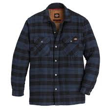 DICKIES FLANNEL SHIRT JACKET BLUE