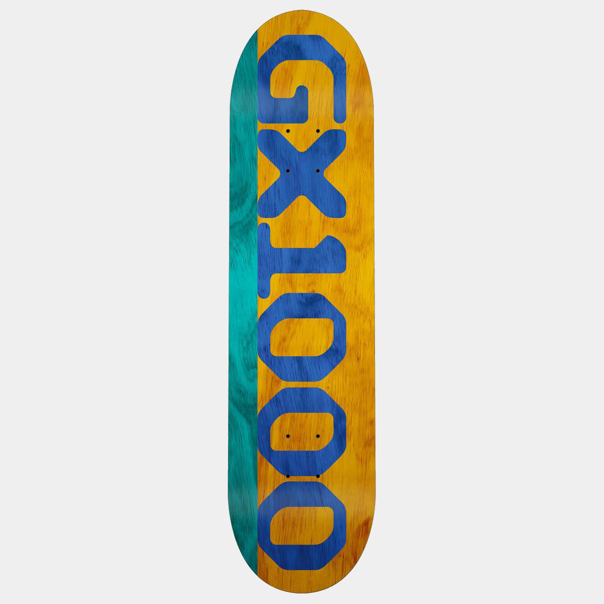 GX1000 DECK SPLIT VENEER TEAL YELLOW 8.5