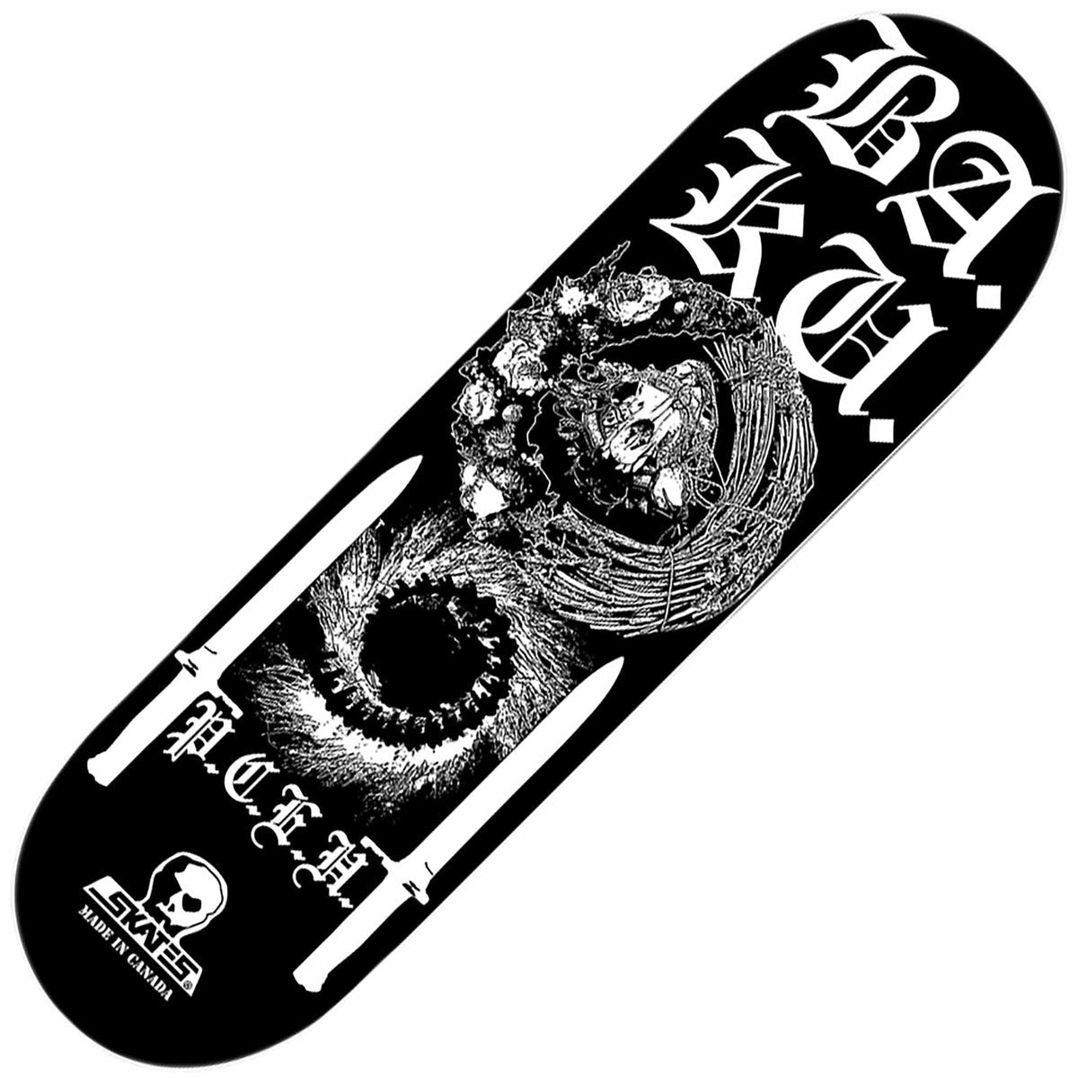 SKULL SKATES BA KU PCEH WREATHS POPSICLE DECK 8.75