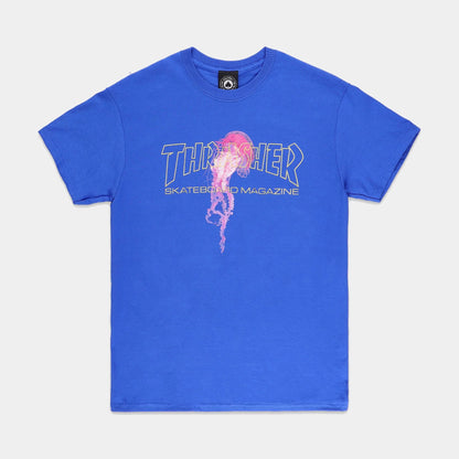 T-SHIRT THRASHER ATLANTIC DRIFT BLEU ROYAL