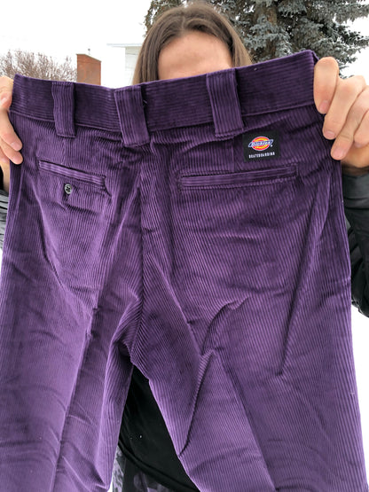 DICKIES FRANKY PANTALON EN VELOURS CÔTELÉ VIOLET