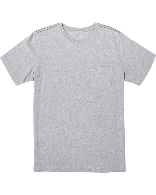 RVCA STANDARD TEE HEATHER GREY