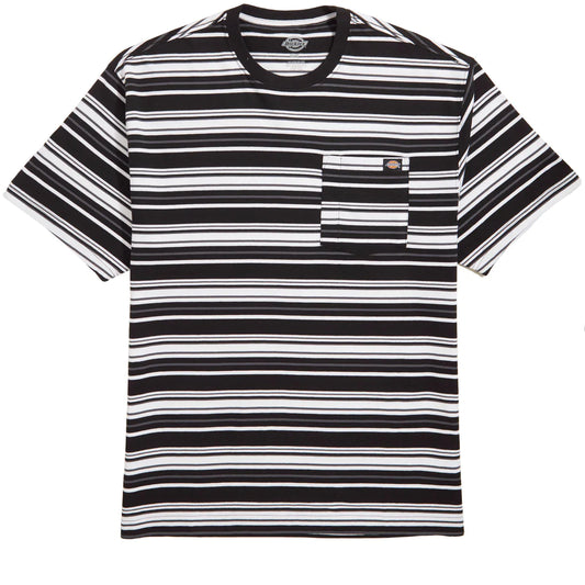 DICKIES RELAXED FIT STRIPED POCKET TEE BSA