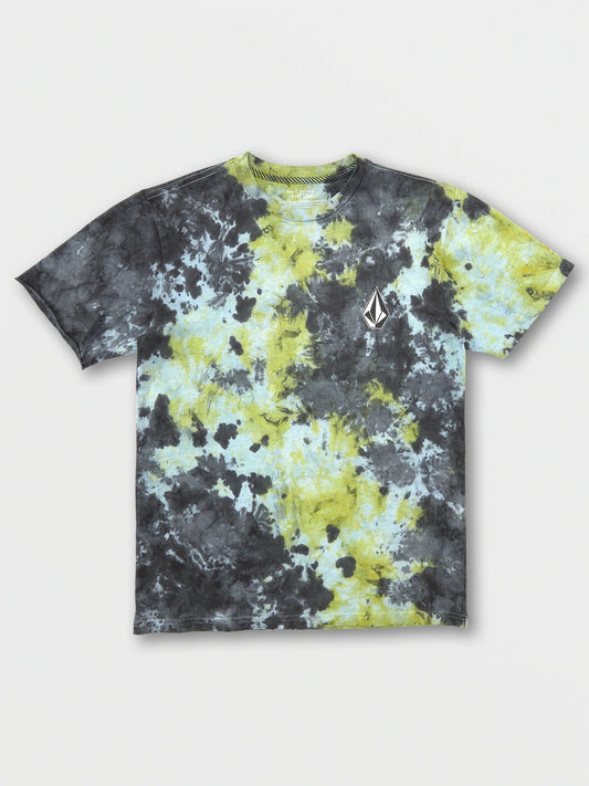 VOLCOM ICONIC DYE SS TEE LIME TIE DYE