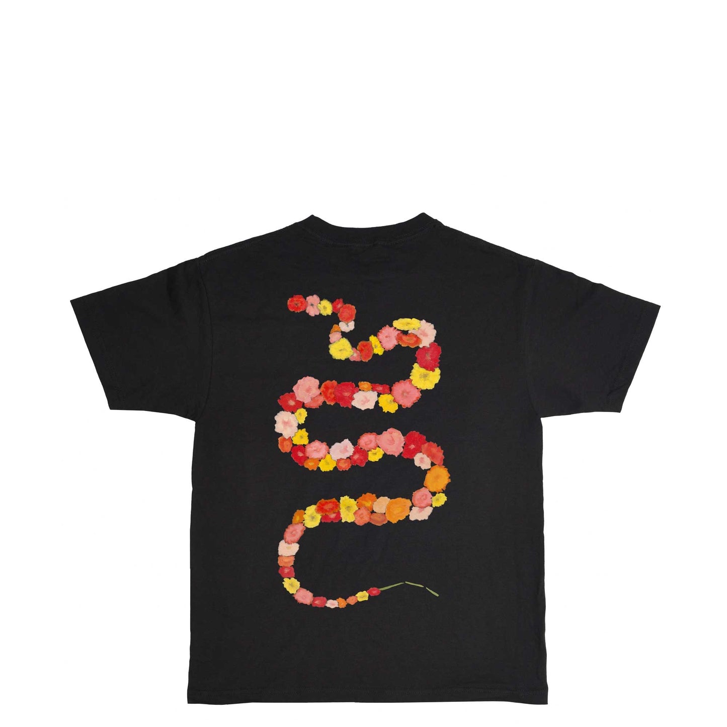 JENNY FLOWER SNEK T-SHIRT BLACK