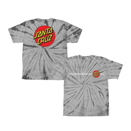 SANTA CRUZ CLASSIC DOT TEE SPIDER SILVER YOUTH