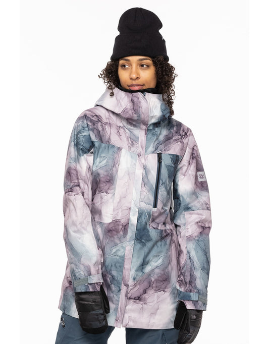 686 WOMANS MANTRA INSULATED JACKET DUSTY ORCHID MARBLE