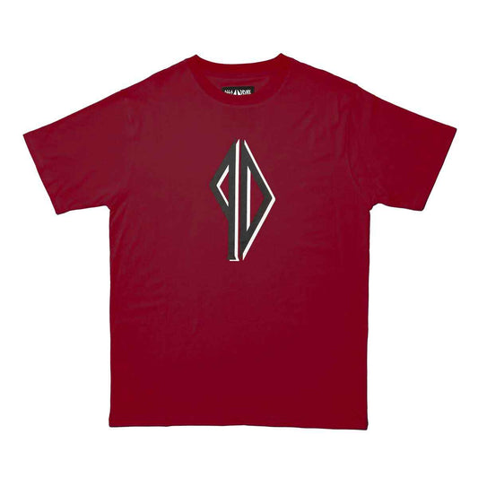 PISS DRUNX SHADOWS LOGO TEE BURGUNDY