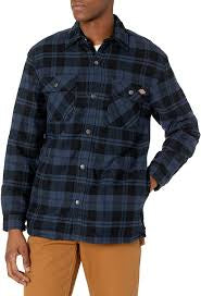 DICKIES FLANNEL SHIRT JACKET BLUE