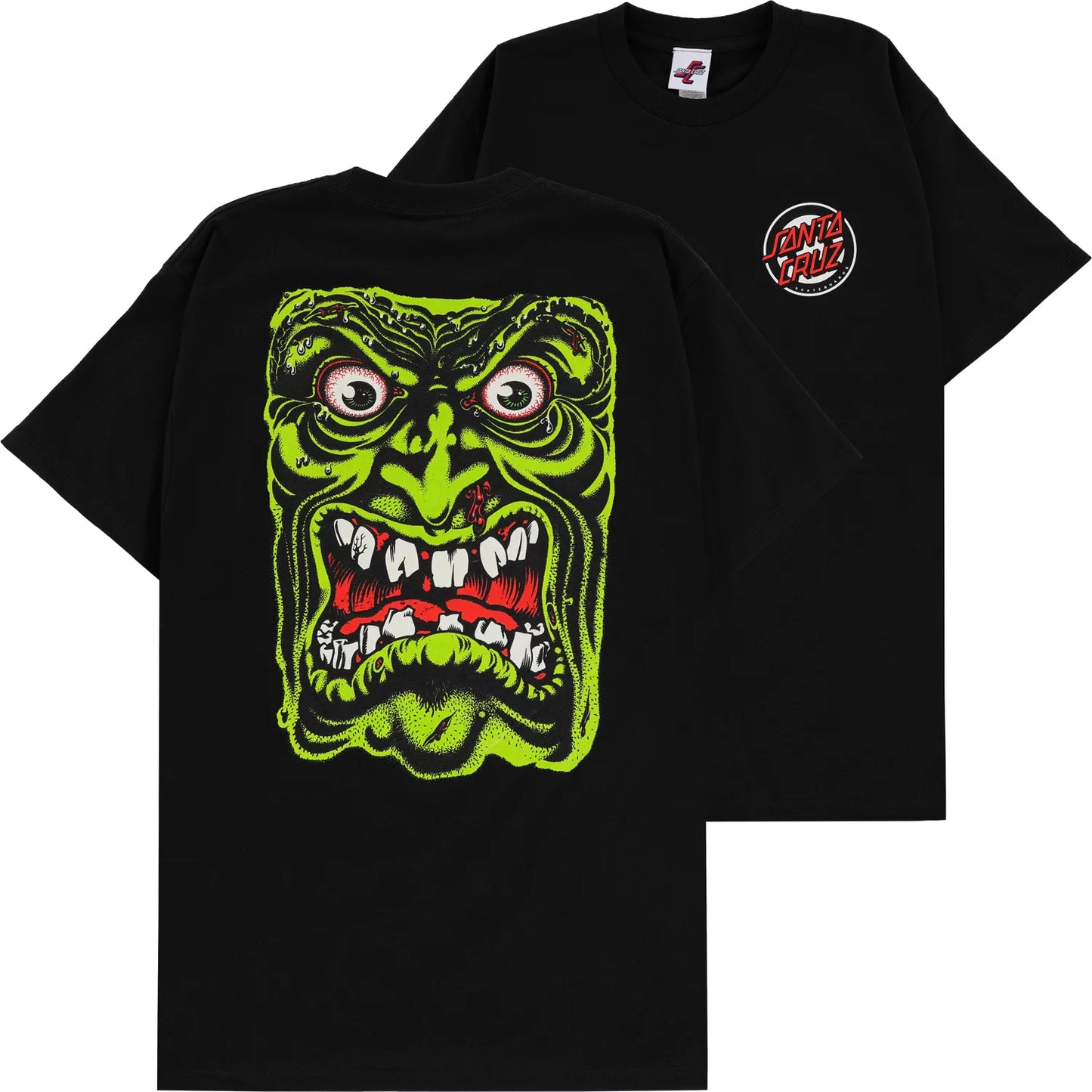 SANTA CRUZ ROSKOPP FACE T SHIRT BLACK