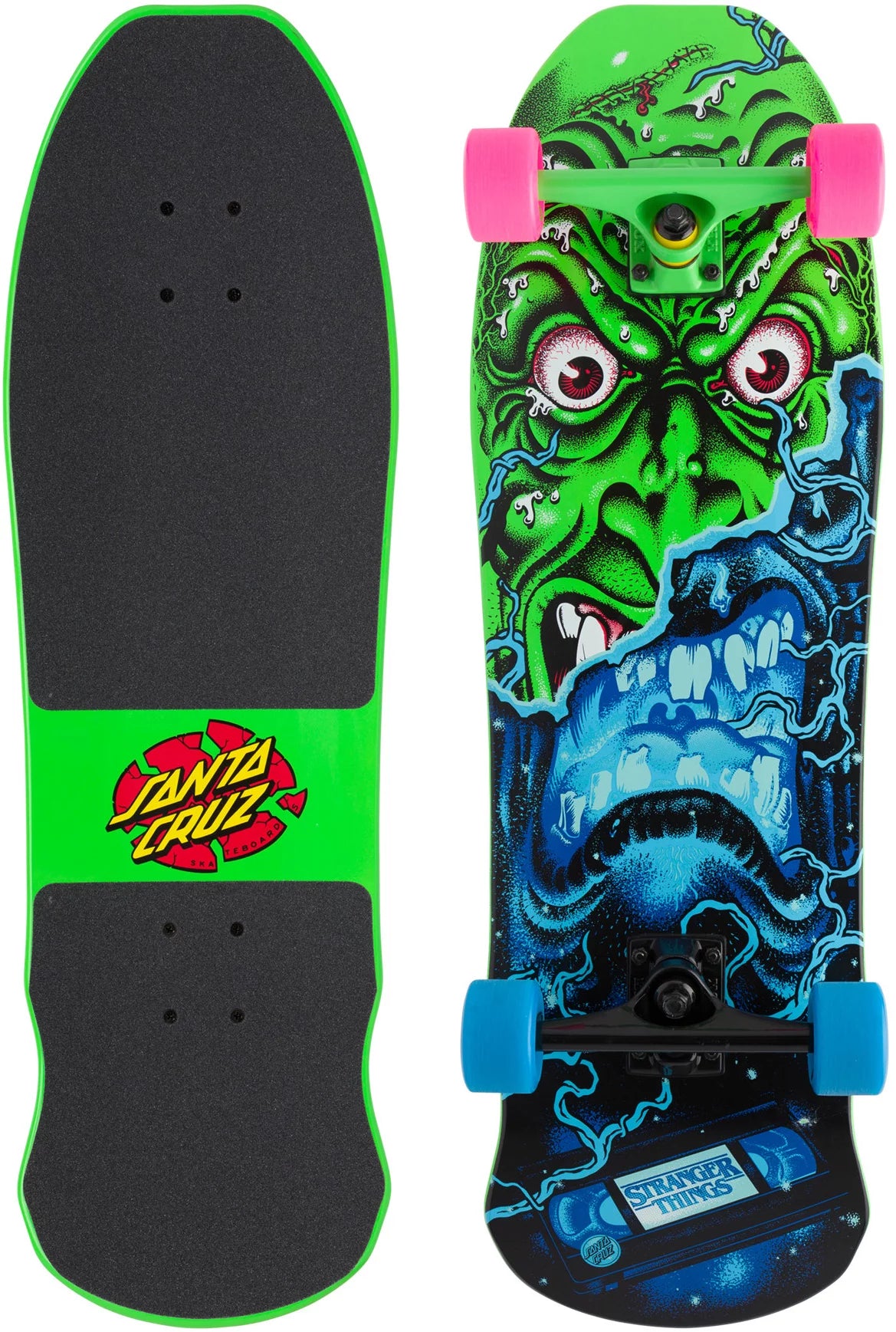 SANTA CRUZ CRUZER 80s STRANGER THINGS ROSKOPP FACE 9.5”