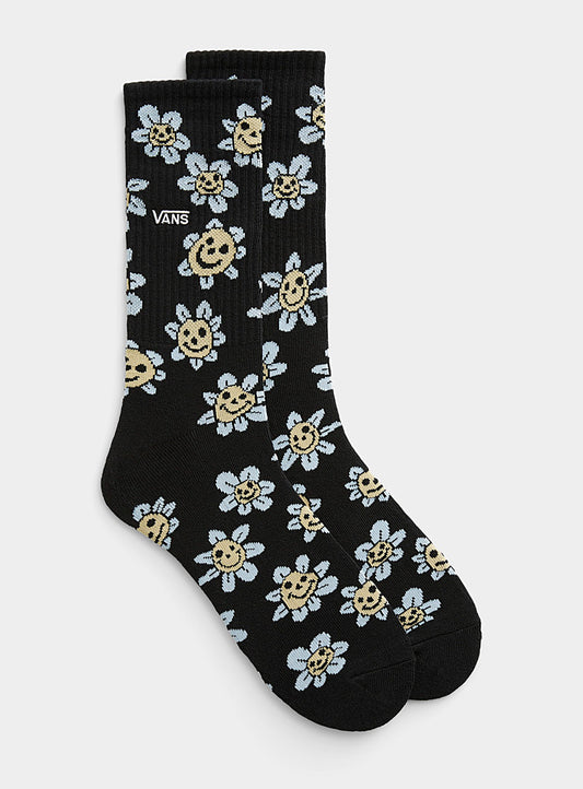 CHAUSSETTES VANS MARGUERITES NOIRES