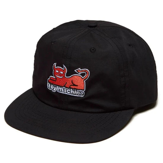 TOY MACHINE DEVIL CAT HAT BLACK