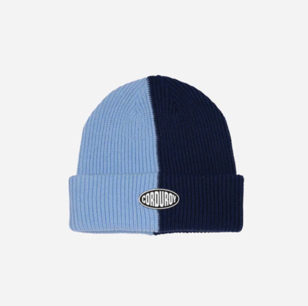 CORDUROY 50/50 BEANIE BLUE