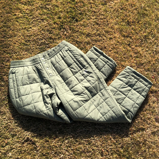 ADIDAS QUILTED PANT GREEN