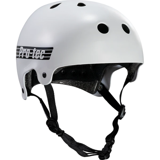 CASQUE PRO-TEC OLD SCHOOL CERT BLANC BRILLANT