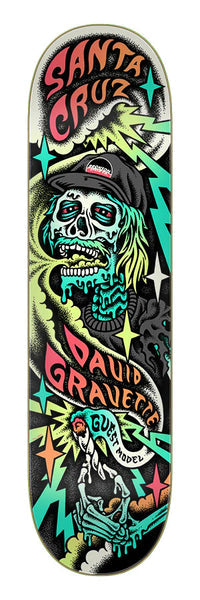 SANTA CRUZ DECK GRAVETTE CRÂNE HIPPIE 8.3"