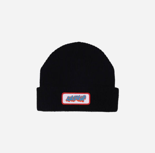 CORDUROY TAG BEANIE BLACK