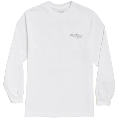 VELOURS CÔTELÉ NO PEACE LS TEE BLANC