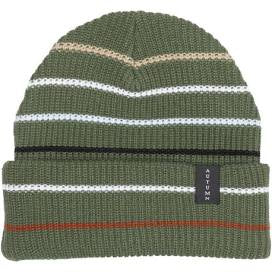 AUTUMN SELECT BEANIE MULTI STRIPE ARMY GREEN OS