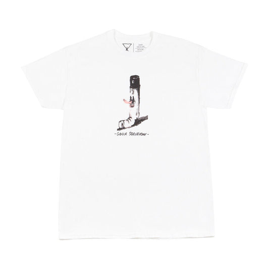 T-SHIRT CIGARETTE SOUR BLANC